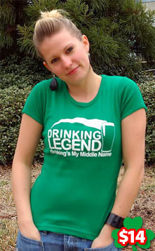 Drinking Legend - Drinking is my middle name T-shirt